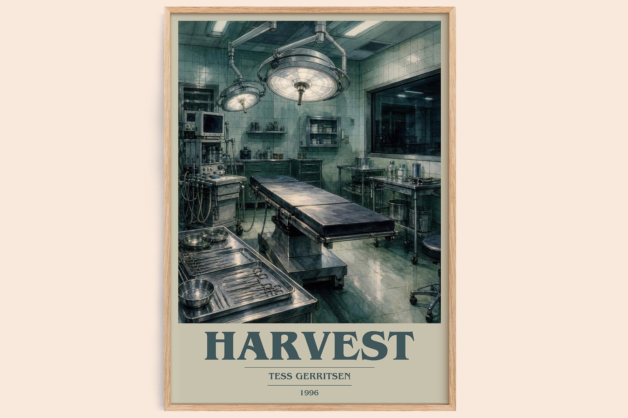 Harvest Book Cover Poster by Tess Gerritsen