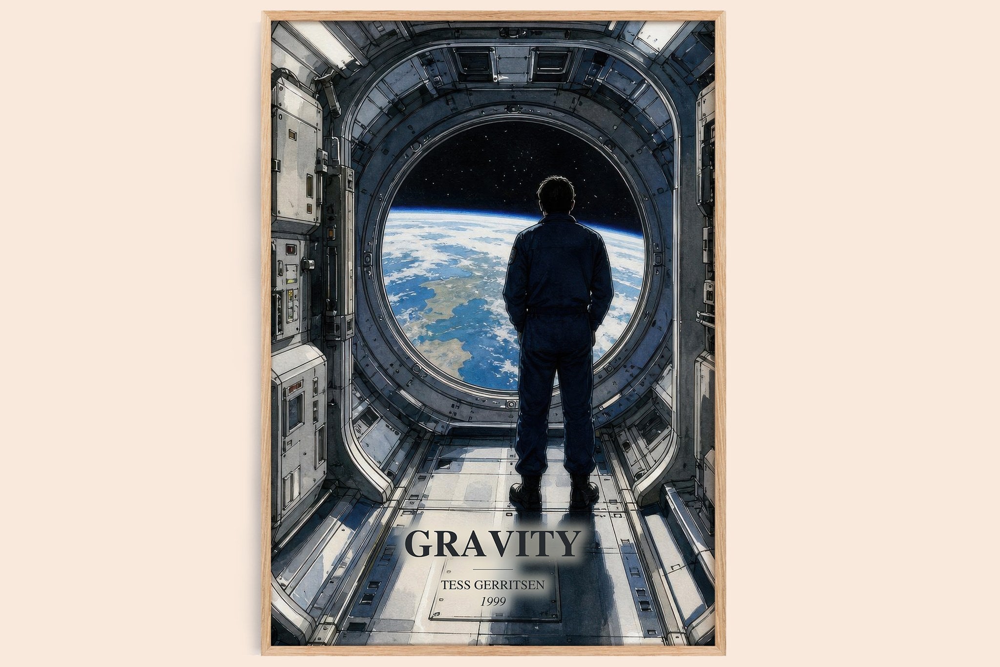 Gravity Book Watercolour Illustration by Tess Gerritsen
