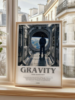 Gravity bookish poster colour and style options – Tess Gerritsen book art