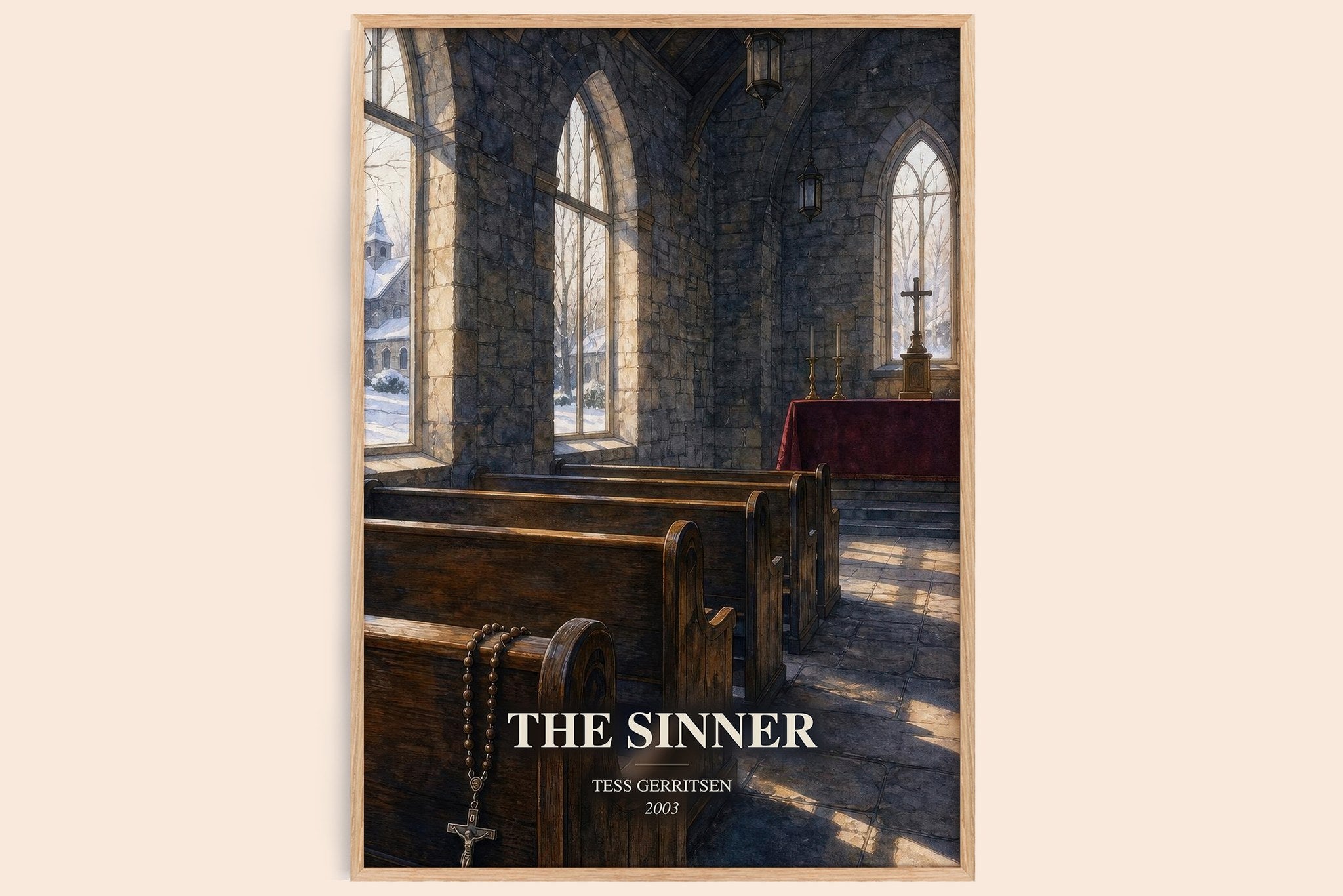 The Sinner Book Watercolour Illustration by Tess Gerritsen