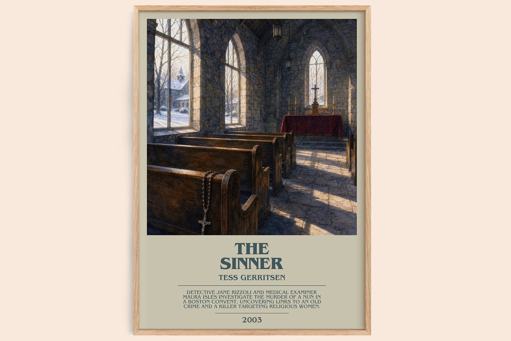 The Sinner Bookish Wall Art by Tess Gerritsen