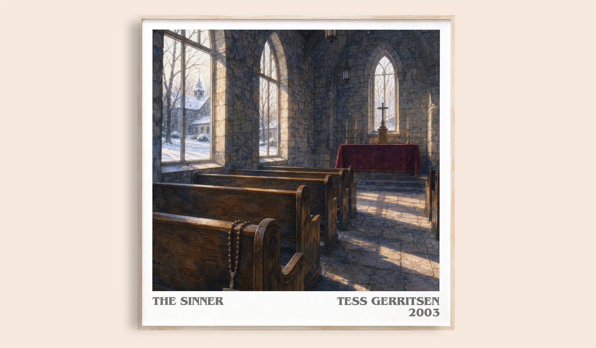 The Sinner Literary Art Print by Tess Gerritsen