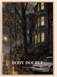 Body Double watercolour book poster by Tess Gerritsen – framed literary art print