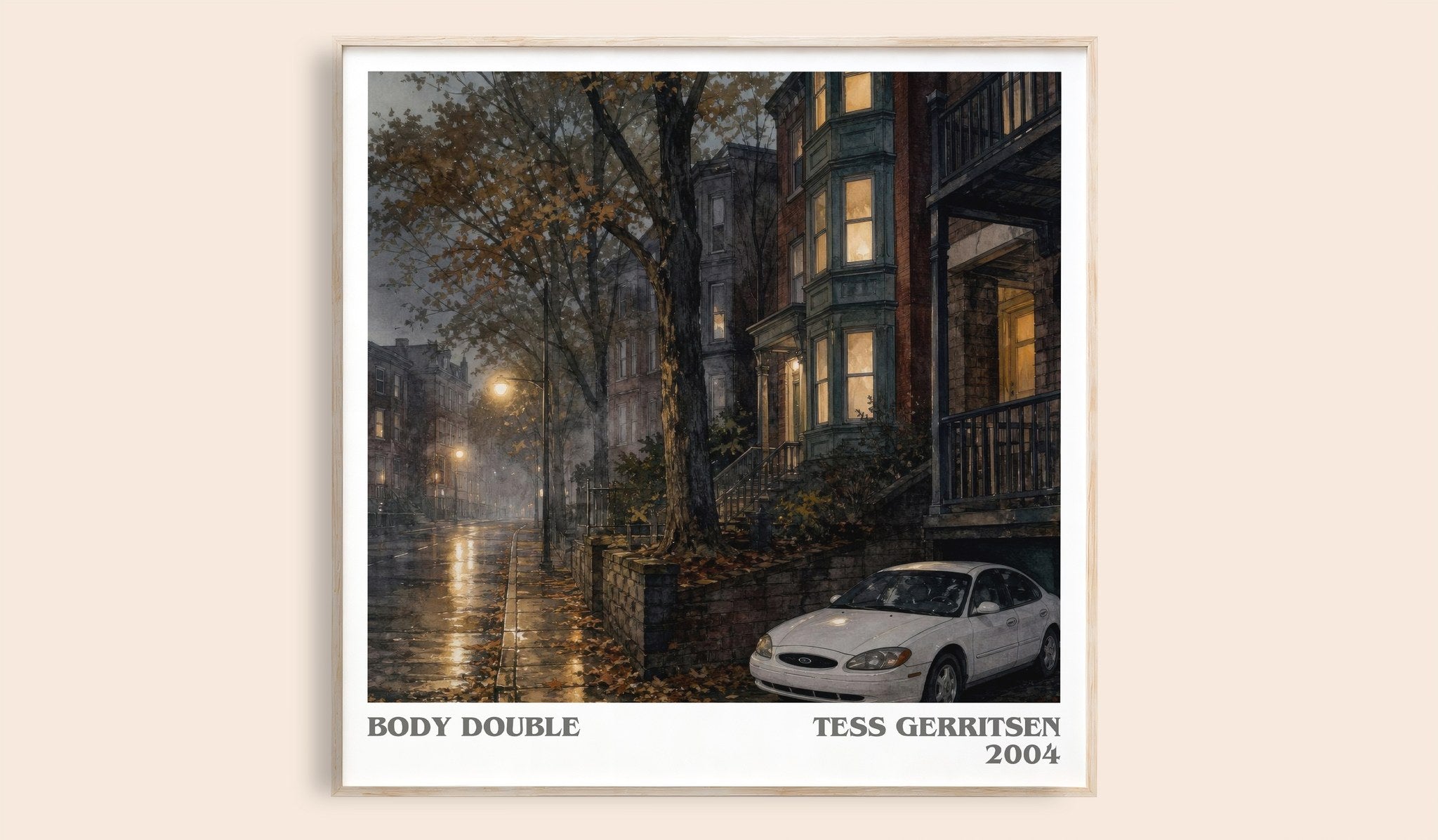 Body Double Literary Art Print by Tess Gerritsen