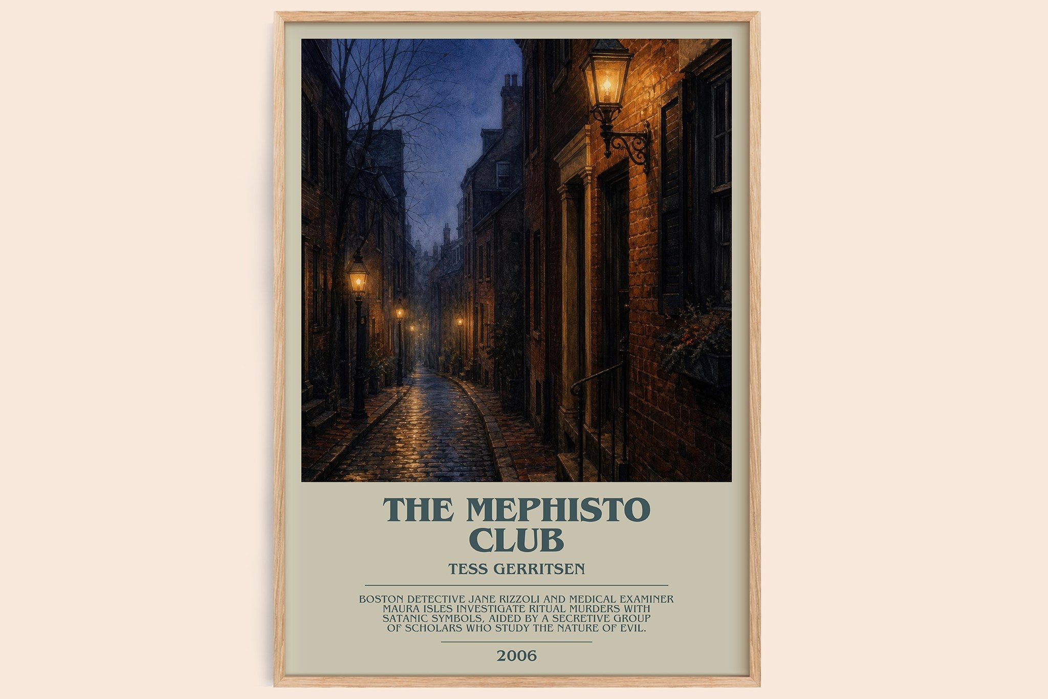 The Mephisto Club Bookish Wall Art by Tess Gerritsen