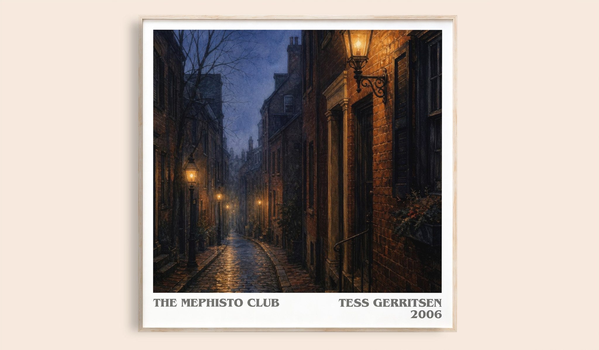 The Mephisto Club Literary Art Print by Tess Gerritsen