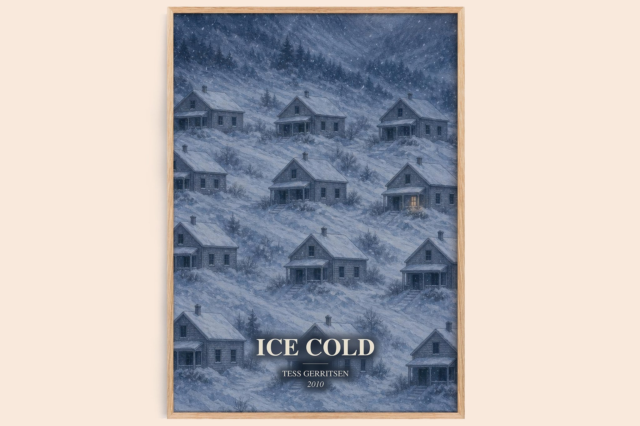 Ice Cold Book Watercolour Illustration by Tess Gerritsen