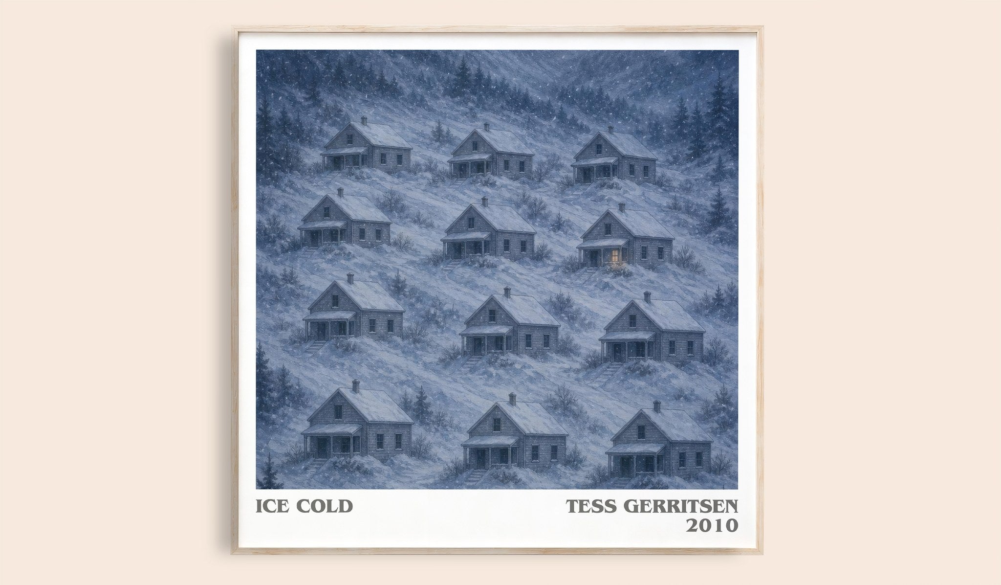 Ice Cold Literary Art Print by Tess Gerritsen