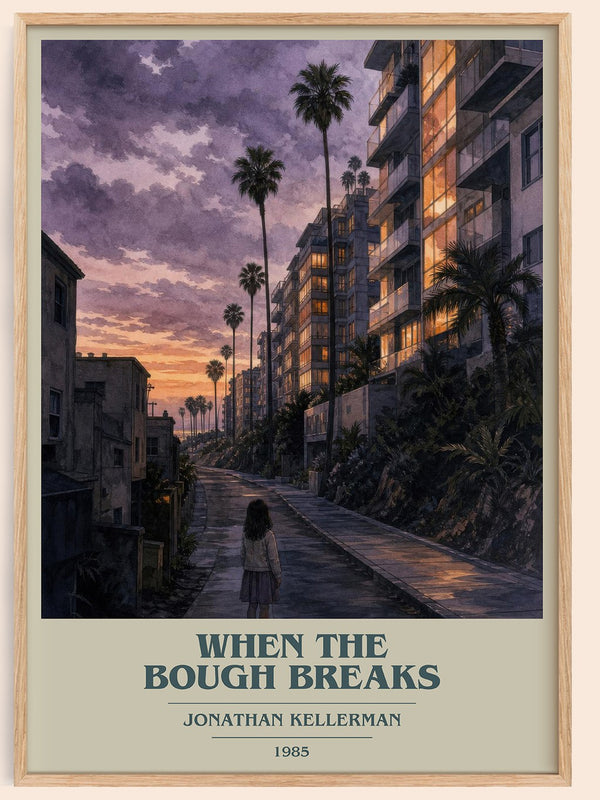 When the Bough Breaks book cover book poster by Jonathan Kellerman – framed literary art print