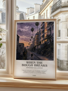 When the Bough Breaks bookish poster colour and style options – Jonathan Kellerman book art