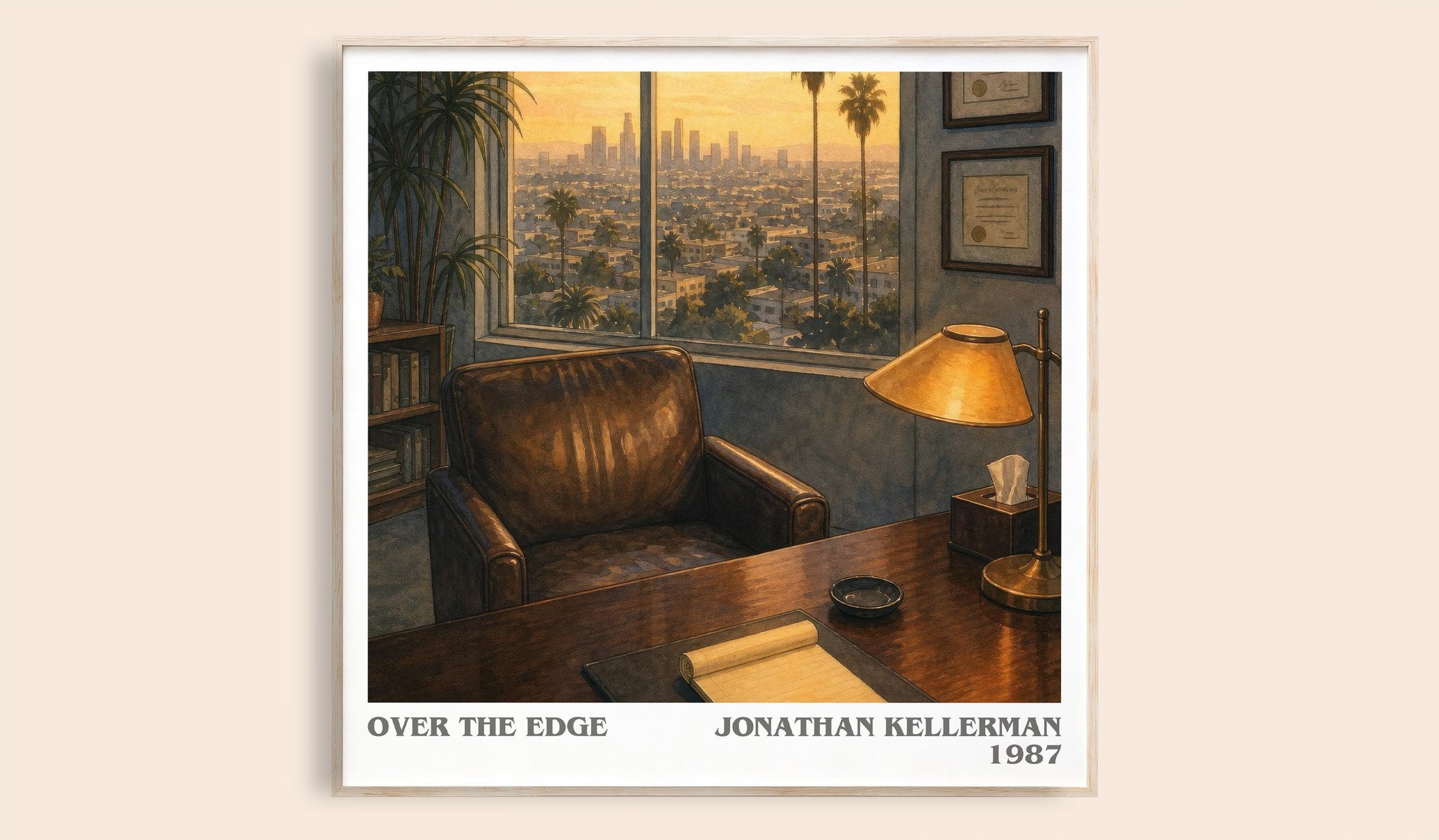 Over the Edge Literary Art Print by Jonathan Kellerman
