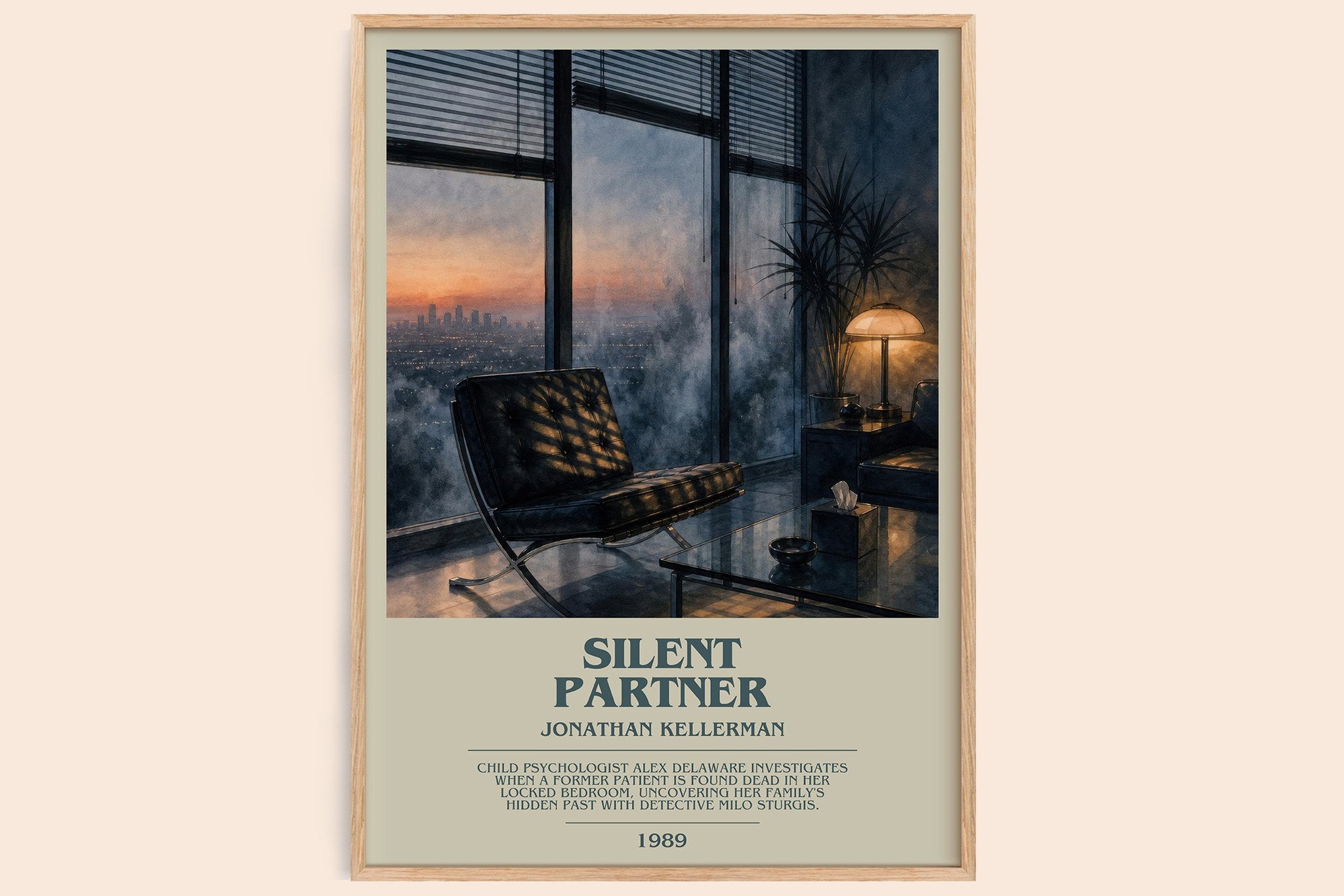 Silent Partner Bookish Wall Art by Jonathan Kellerman