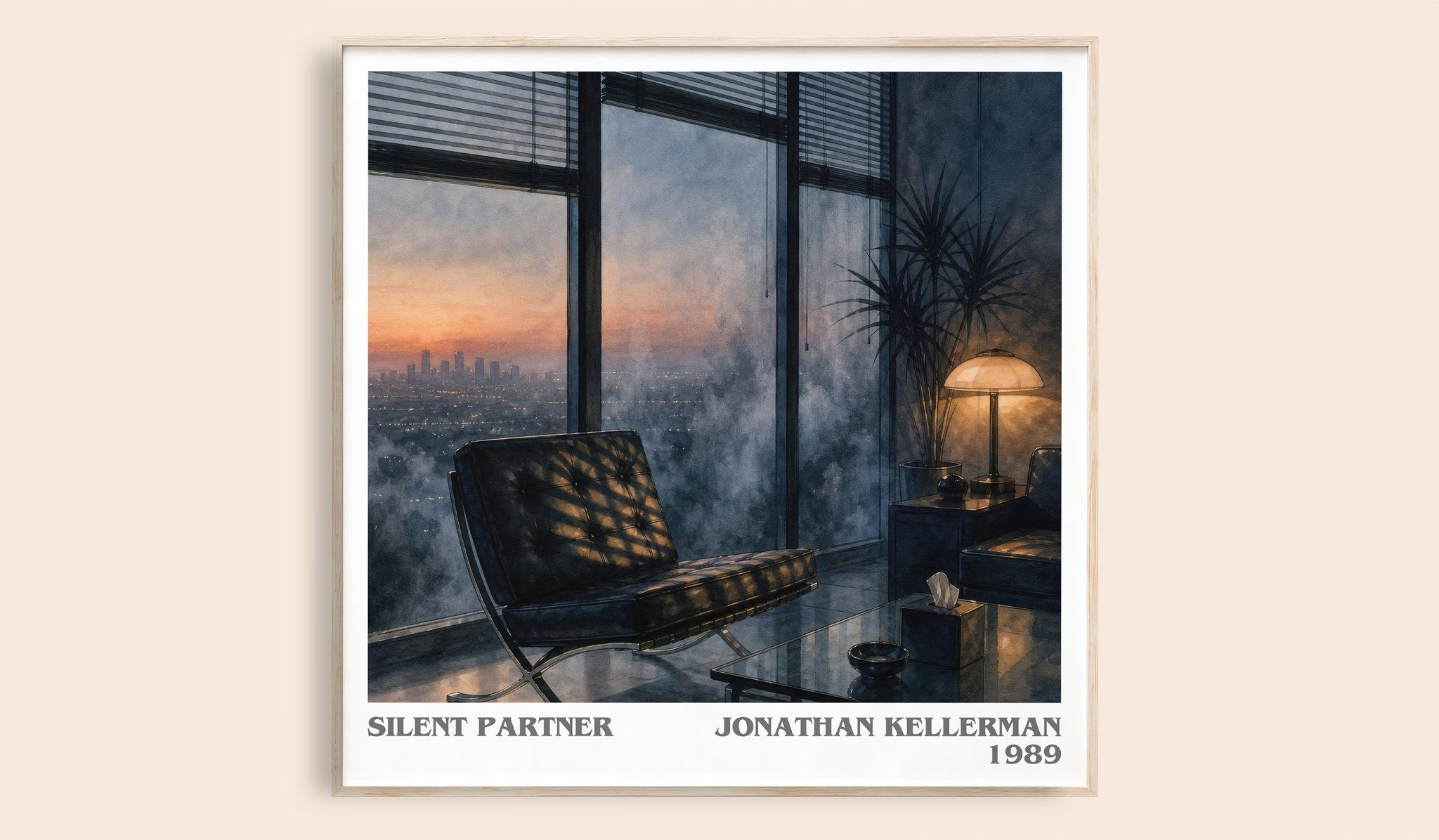 Silent Partner Literary Art Print by Jonathan Kellerman