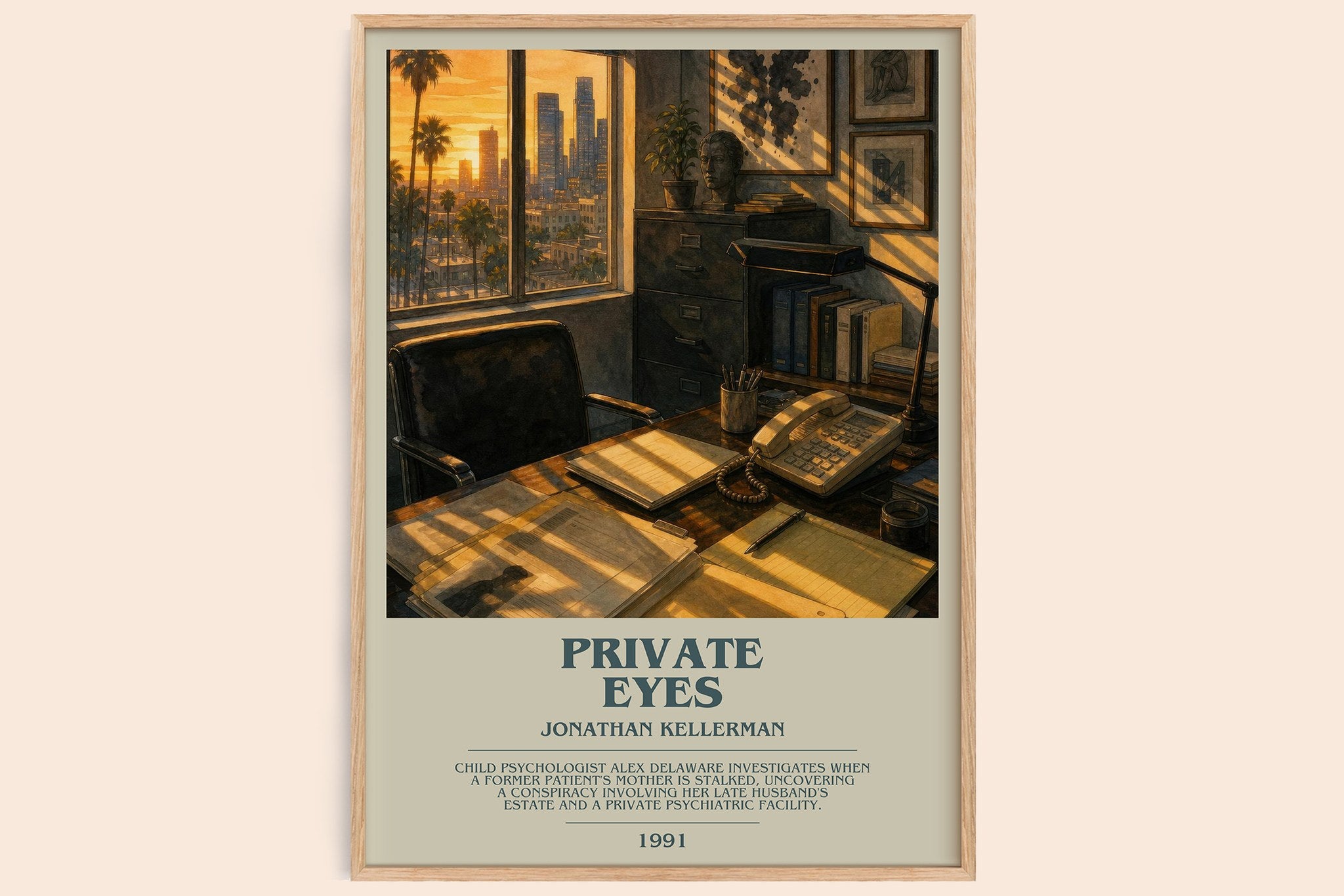 Private Eyes Bookish Wall Art by Jonathan Kellerman