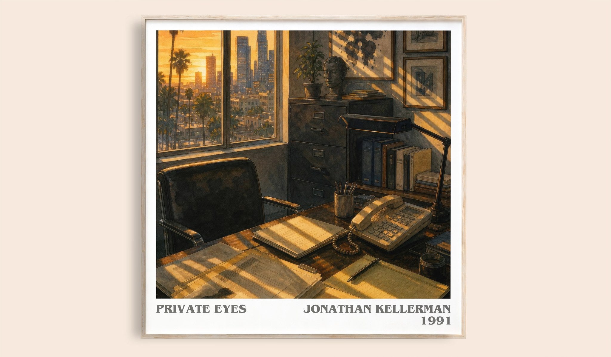 Private Eyes Literary Art Print by Jonathan Kellerman
