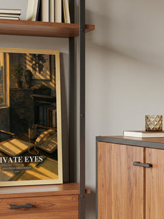 Private Eyes book watercolour illustration paper finish options – matte satin gloss