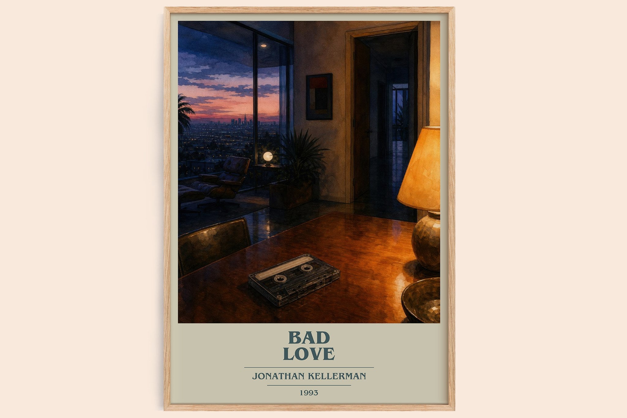 Bad Love Book Cover Poster by Jonathan Kellerman