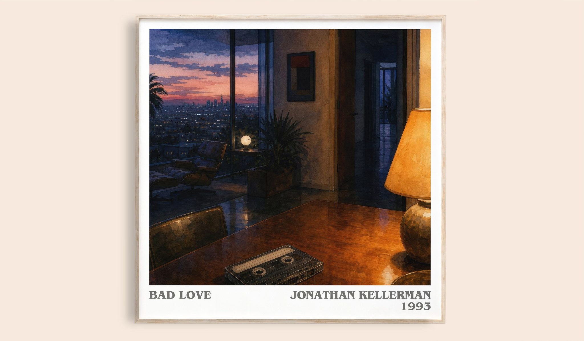 Bad Love Literary Art Print by Jonathan Kellerman
