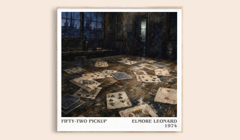 Fifty-Two Pickup Literary Art Print by Elmore Leonard (Square style)