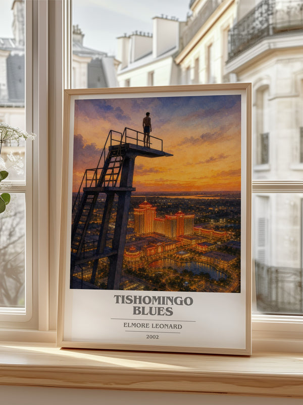 Tishomingo Blues book cover poster colour and style options – Elmore Leonard book art
