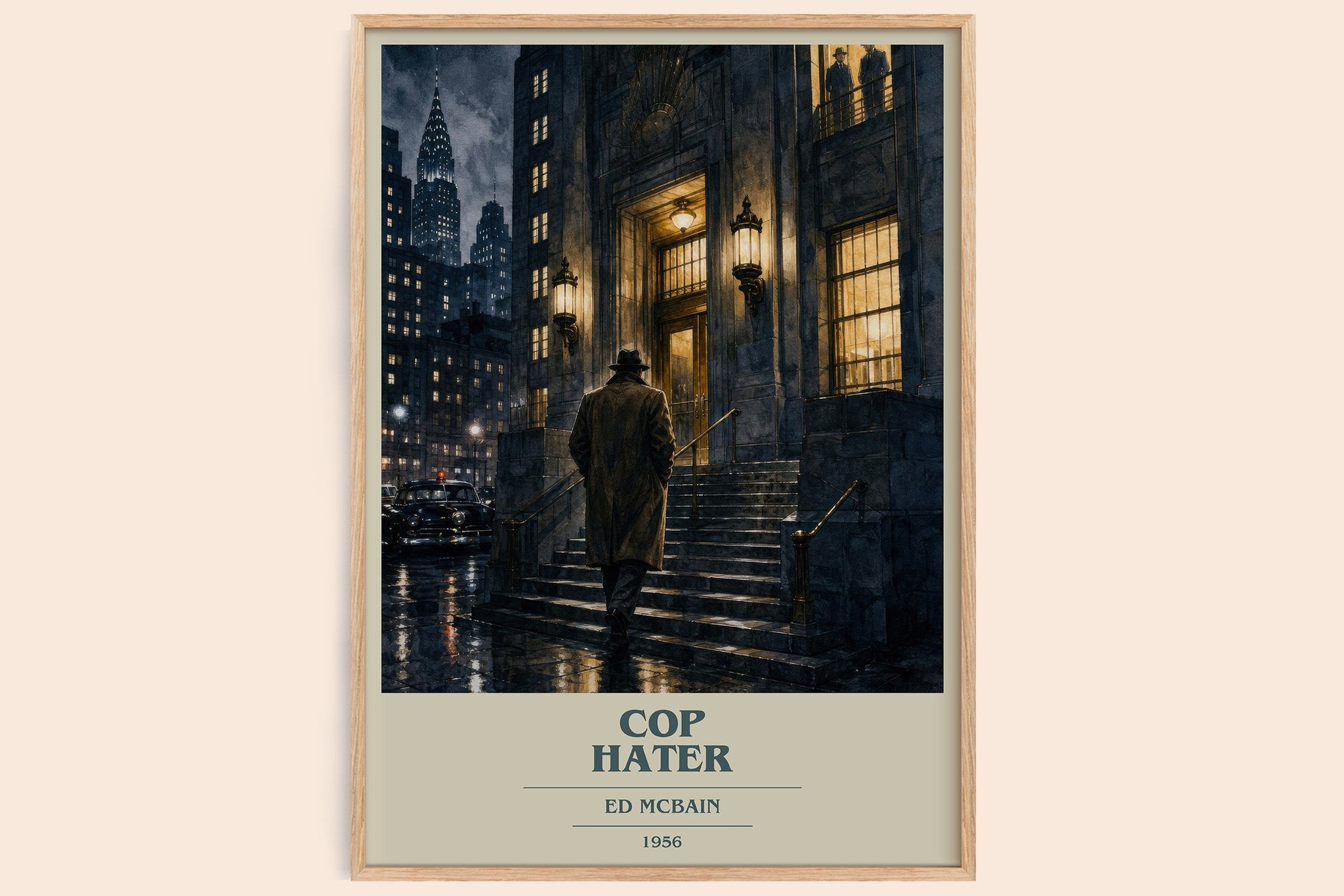 Cop Hater Book Cover Poster by Ed McBain
