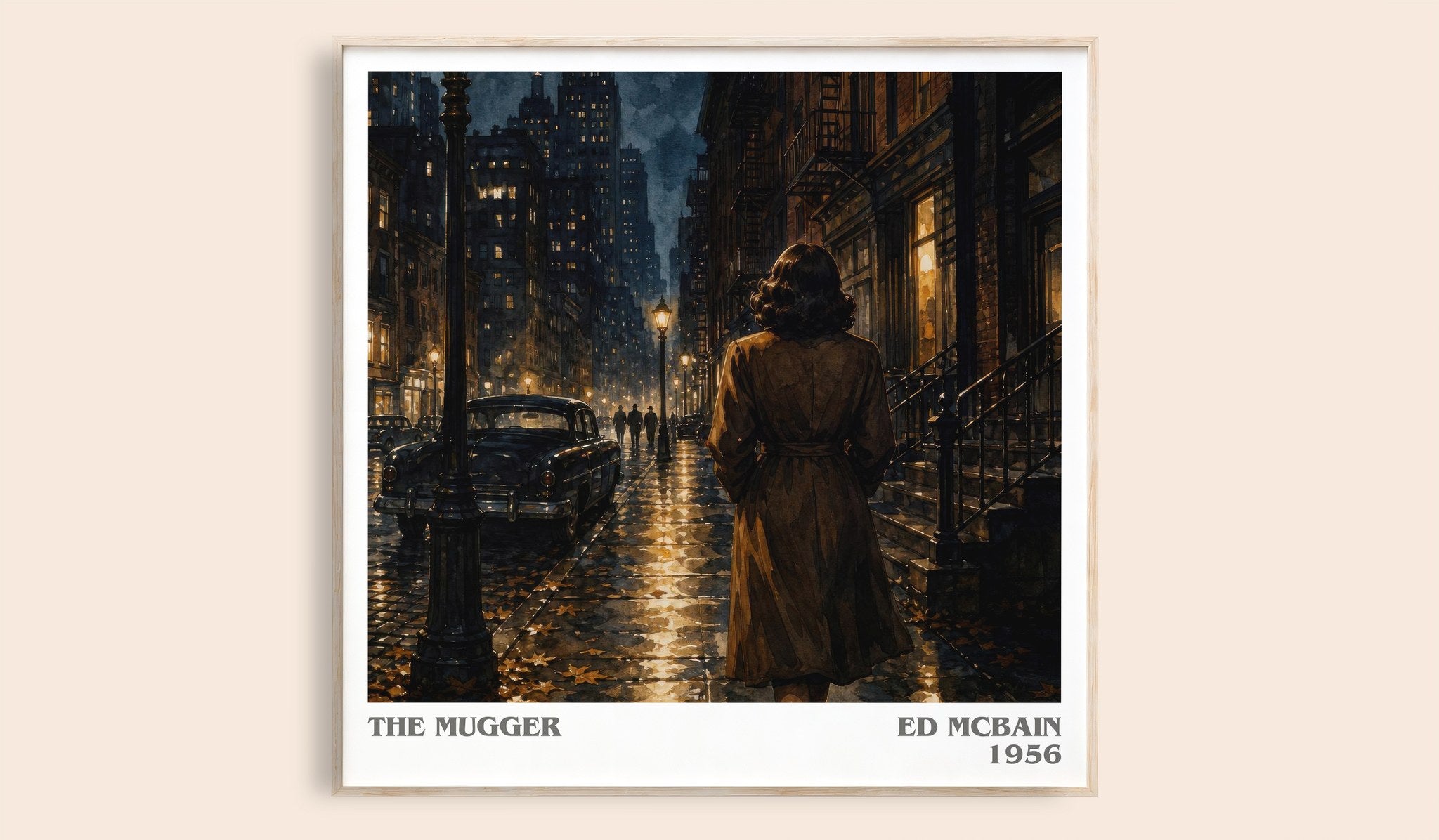 The Mugger Literary Art Print by Ed McBain