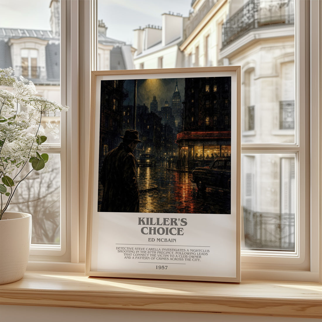 Killer's Choice bookish poster colour and style options – Ed McBain book art