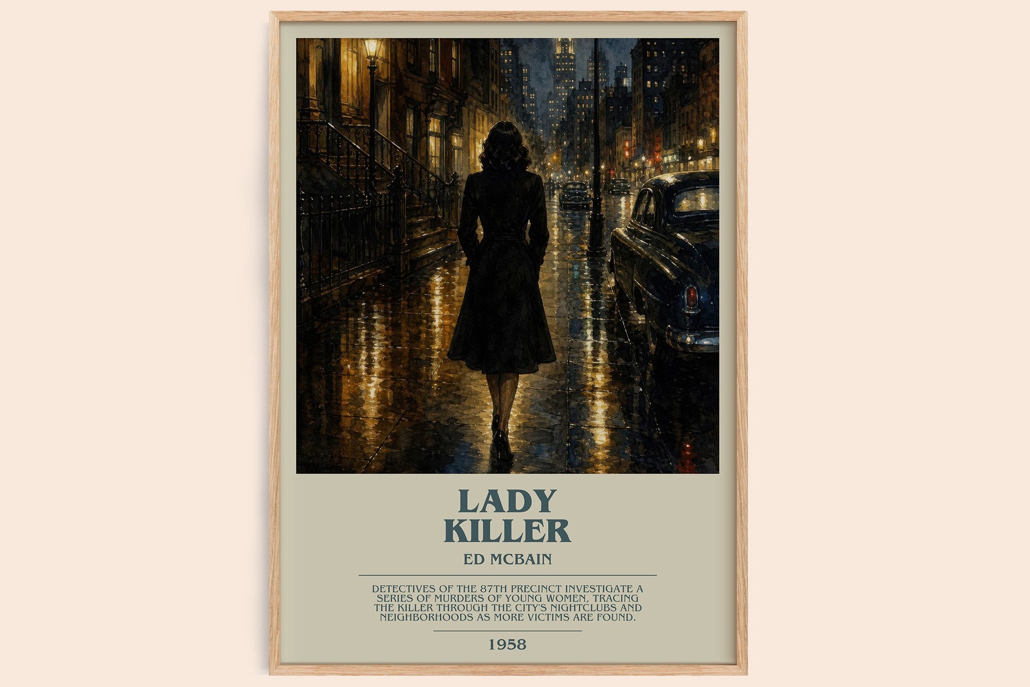 Lady Killer Bookish Wall Art by Ed McBain