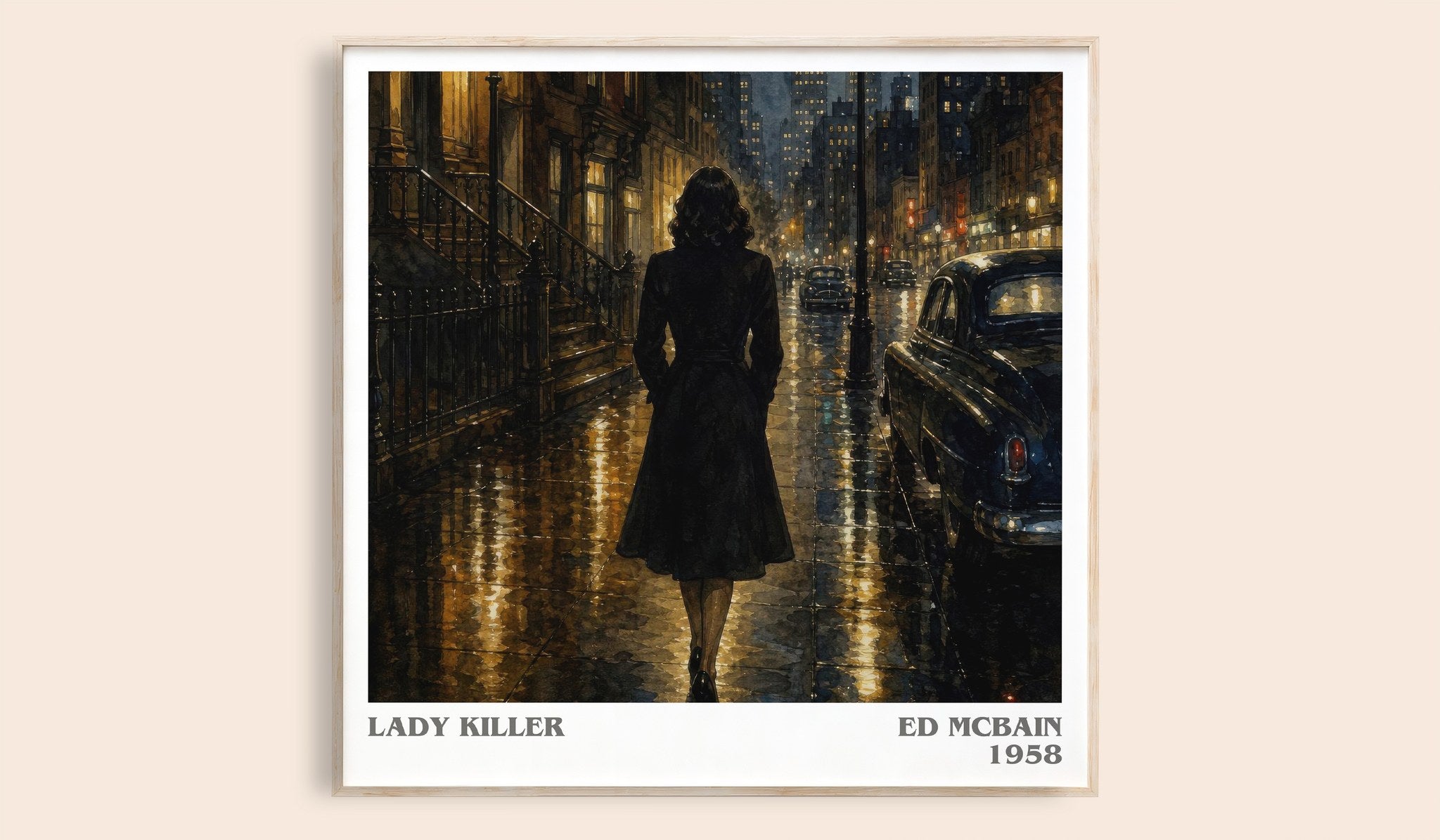 Lady Killer Literary Art Print by Ed McBain