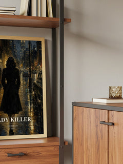 Lady Killer book watercolour illustration paper finish options – matte satin gloss