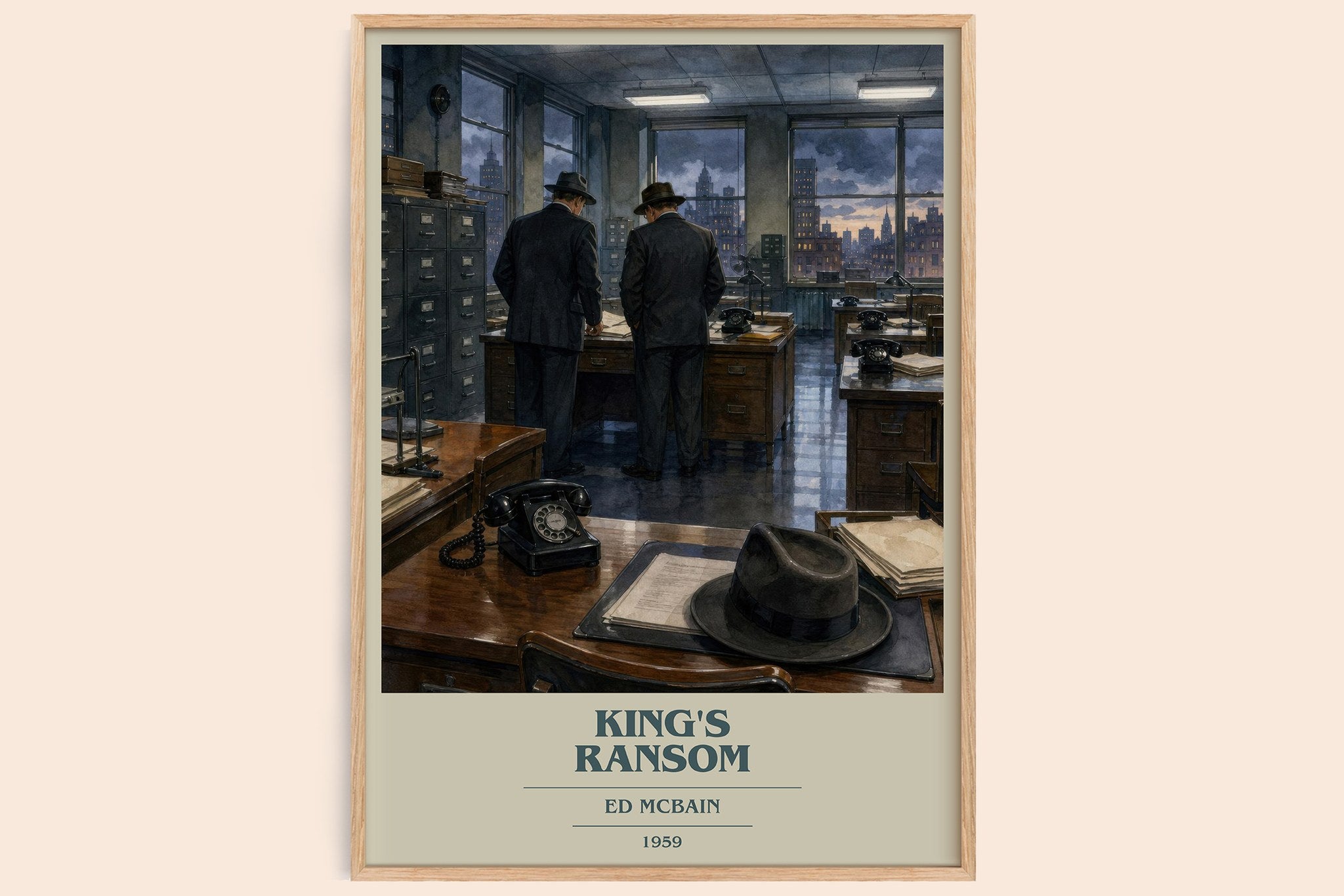 King's Ransom Book Cover Poster by Ed McBain