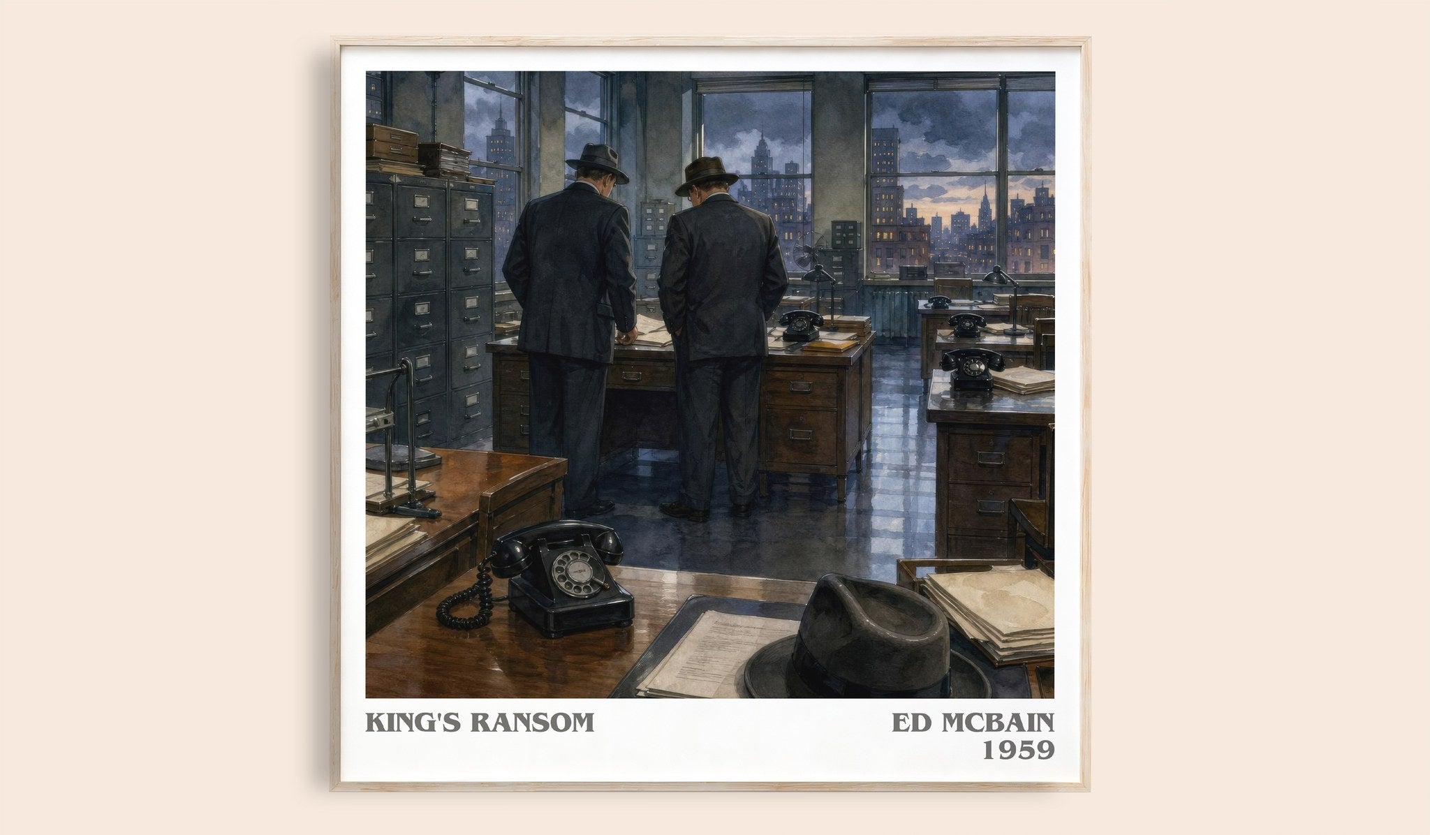 King's Ransom Literary Art Print by Ed McBain
