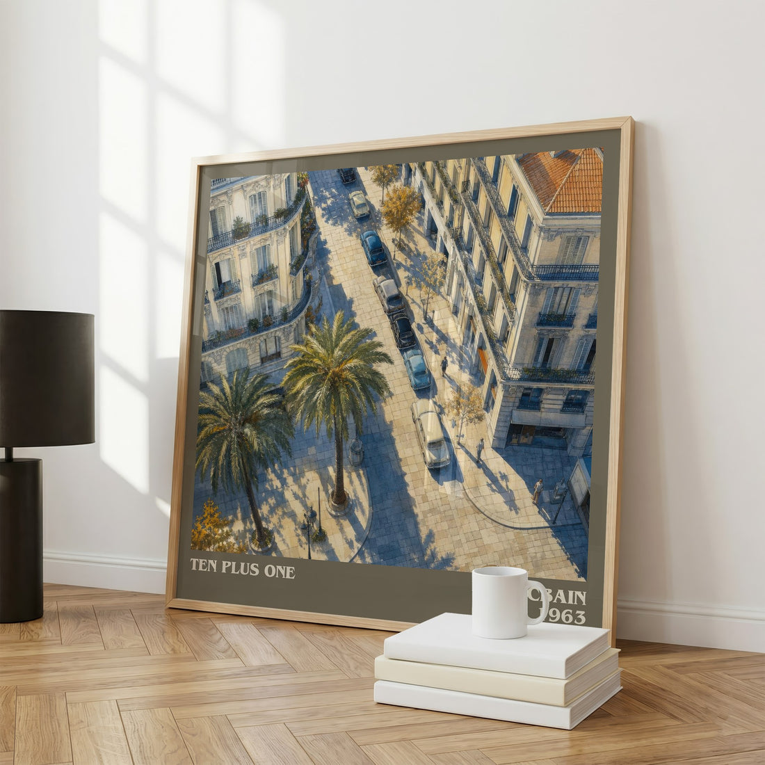 Ten Plus One literary print framed by window – literary home decor