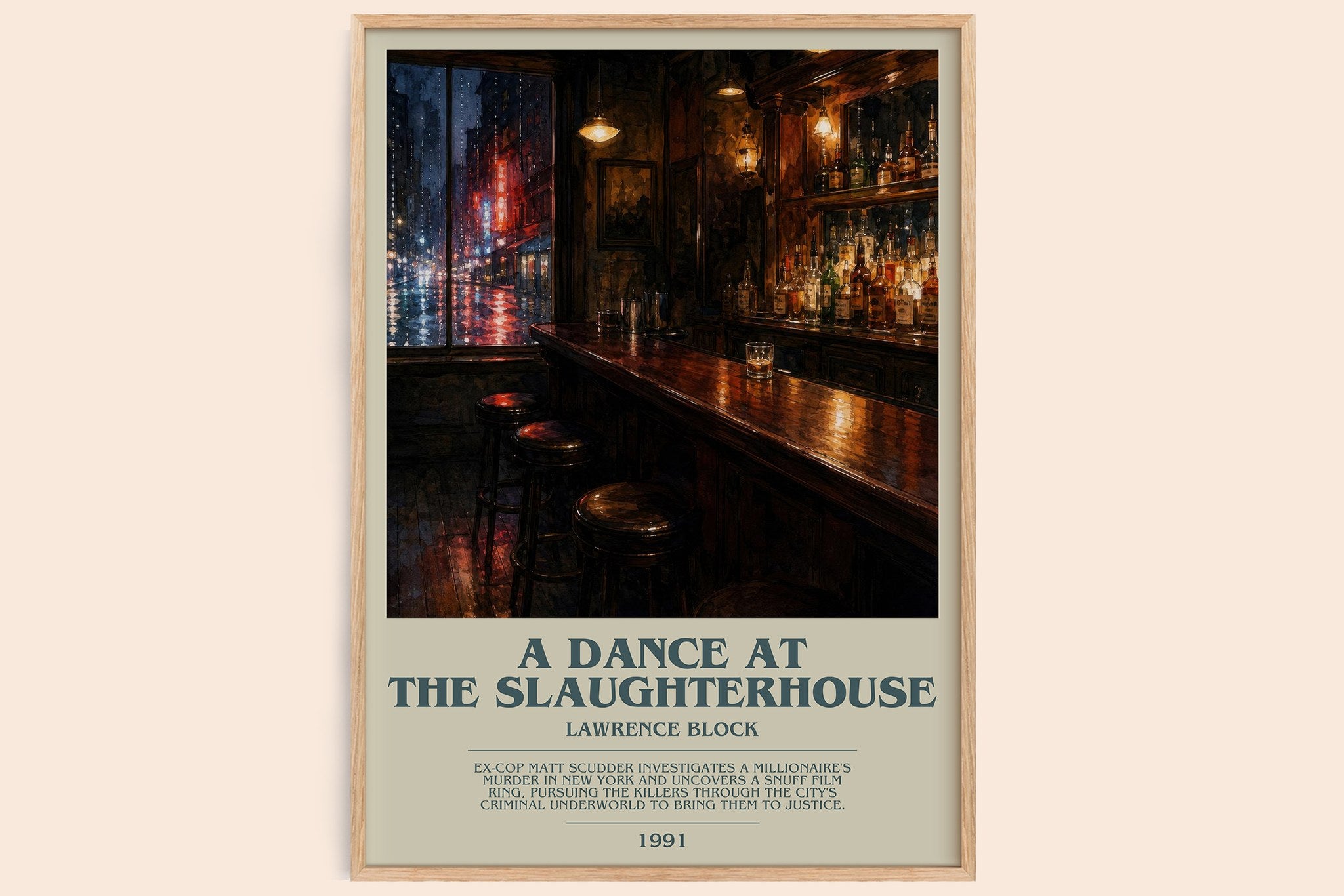A Dance at the Slaughterhouse Bookish Wall Art by Lawrence Block