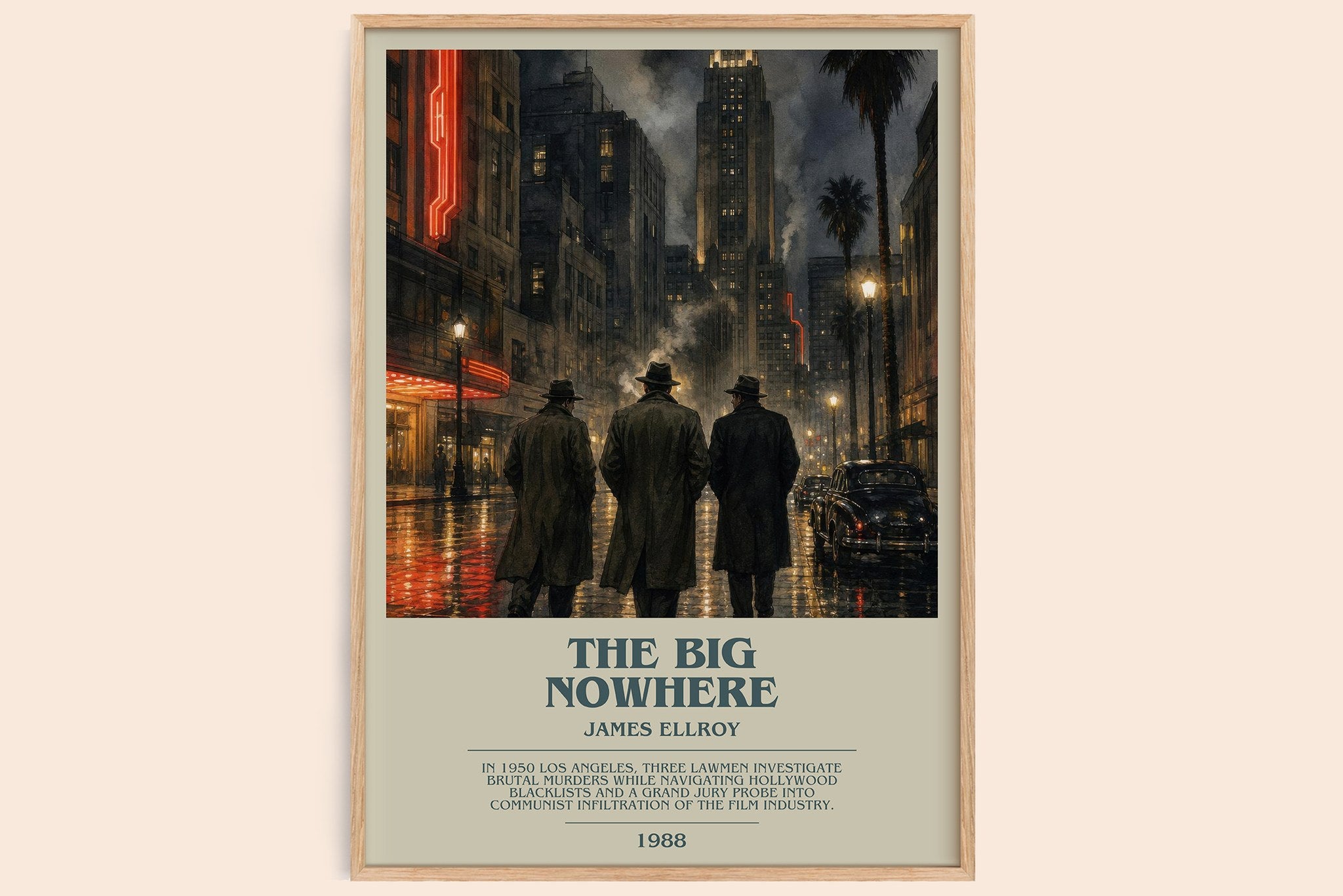 The Big Nowhere Bookish Wall Art by James Ellroy