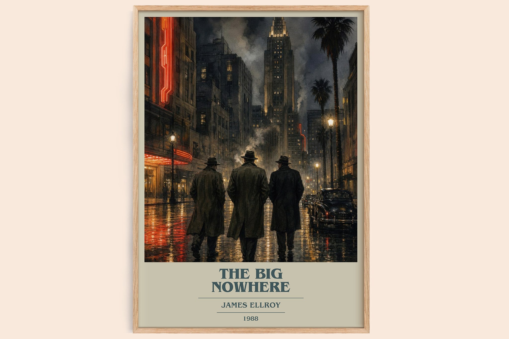 The Big Nowhere Book Cover Poster by James Ellroy