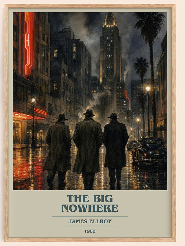 The Big Nowhere Book Cover Poster by James Ellroy