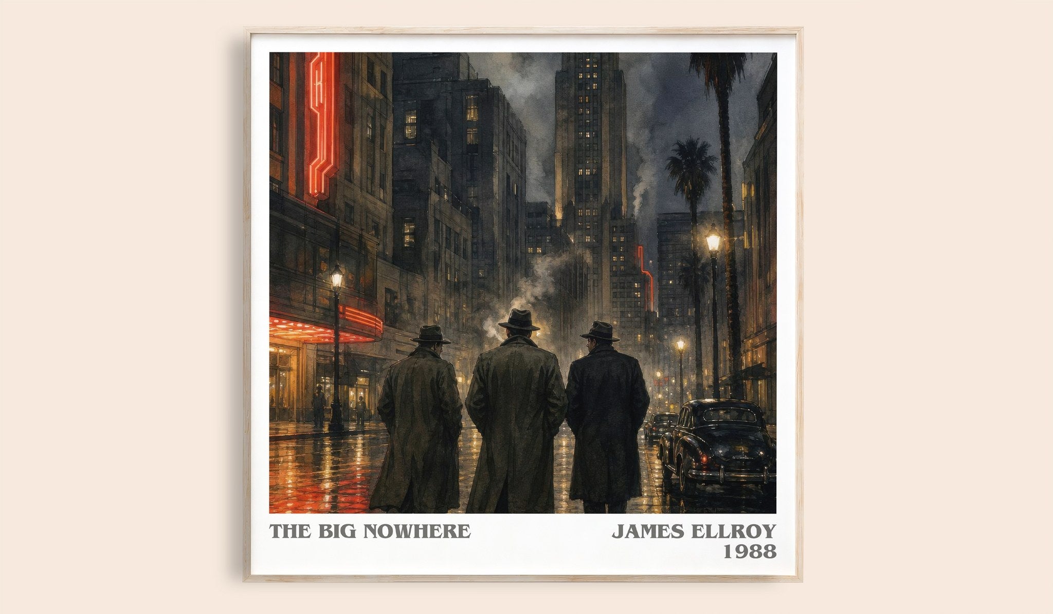 The Big Nowhere Literary Art Print by James Ellroy