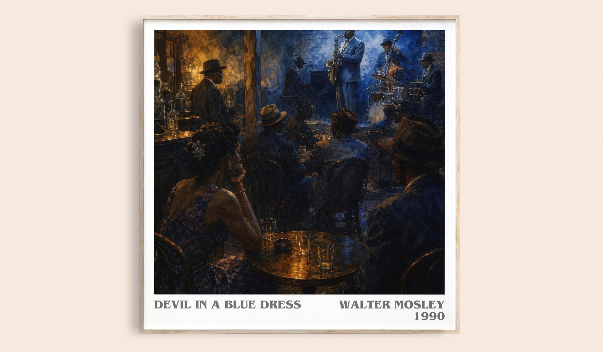 Devil in a Blue Dress Literary Art Print by Walter Mosley
