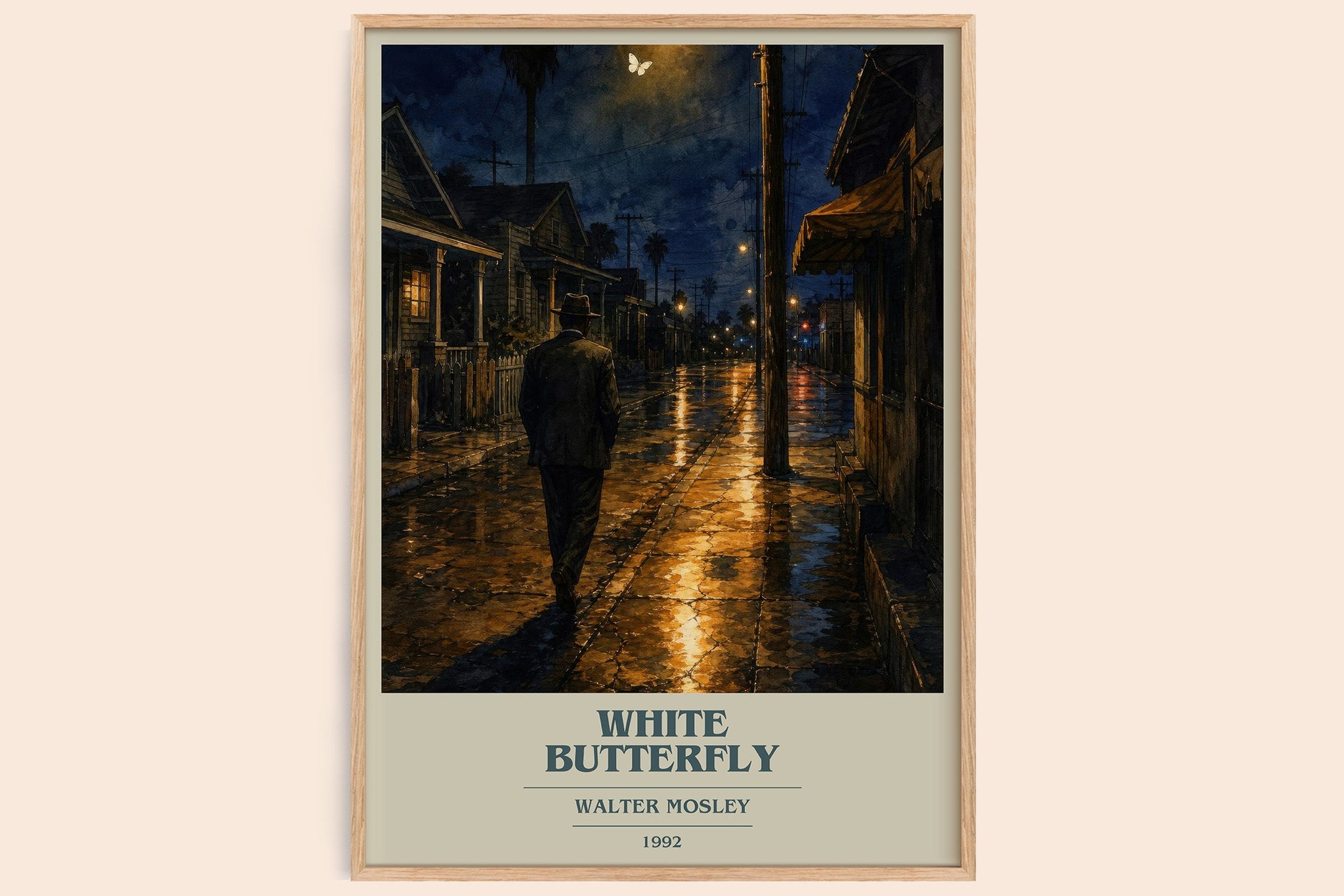 White Butterfly Book Cover Poster by Walter Mosley