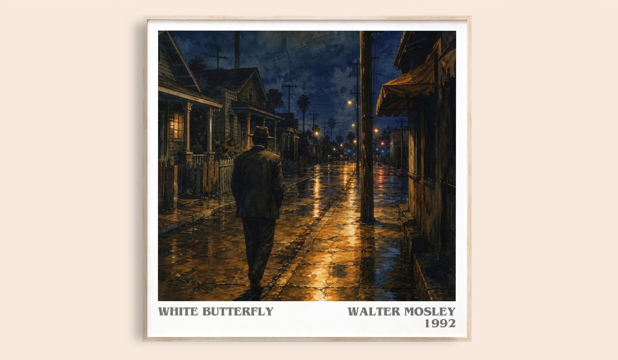 White Butterfly Literary Art Print by Walter Mosley