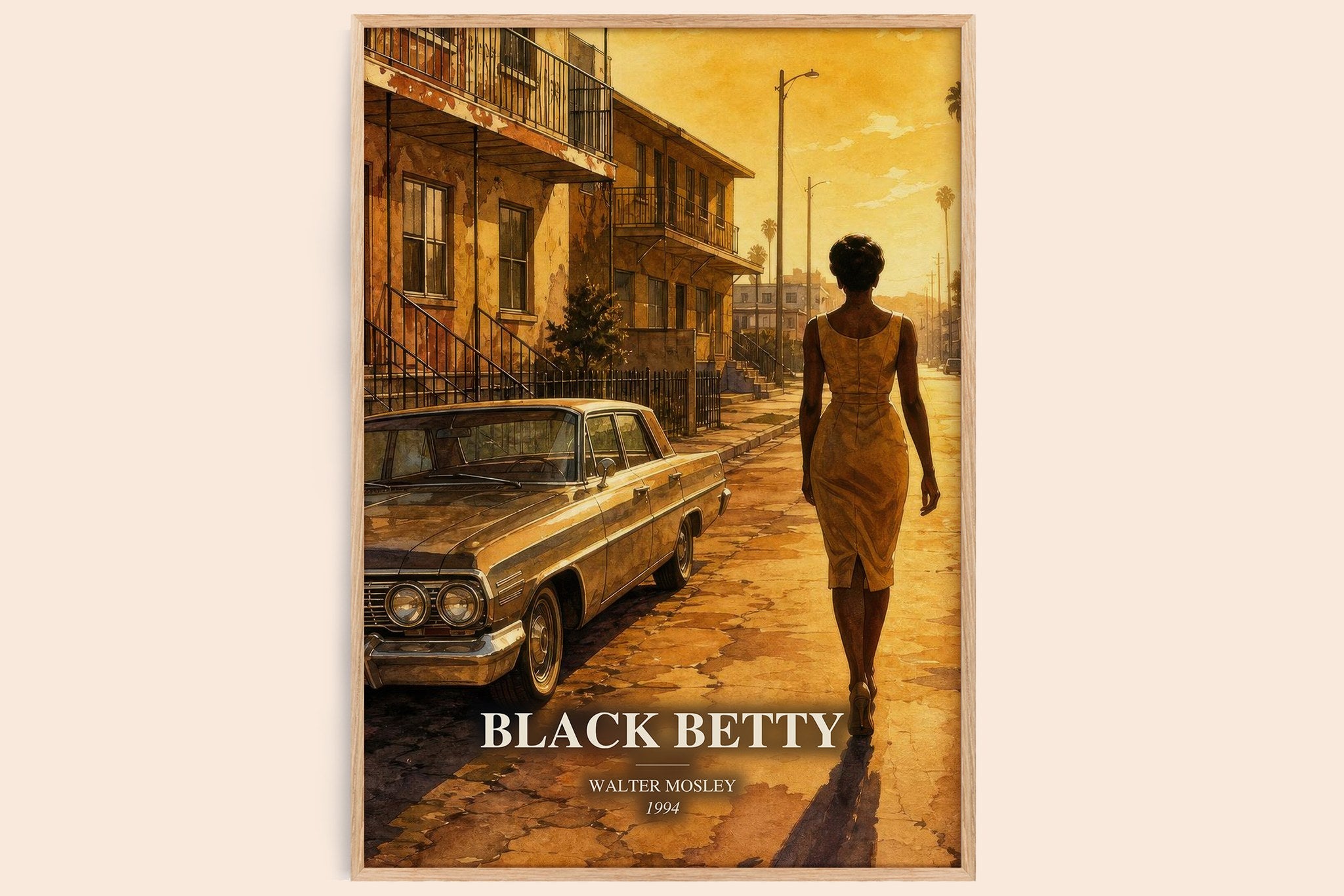 Black Betty Book Watercolour Illustration by Walter Mosley
