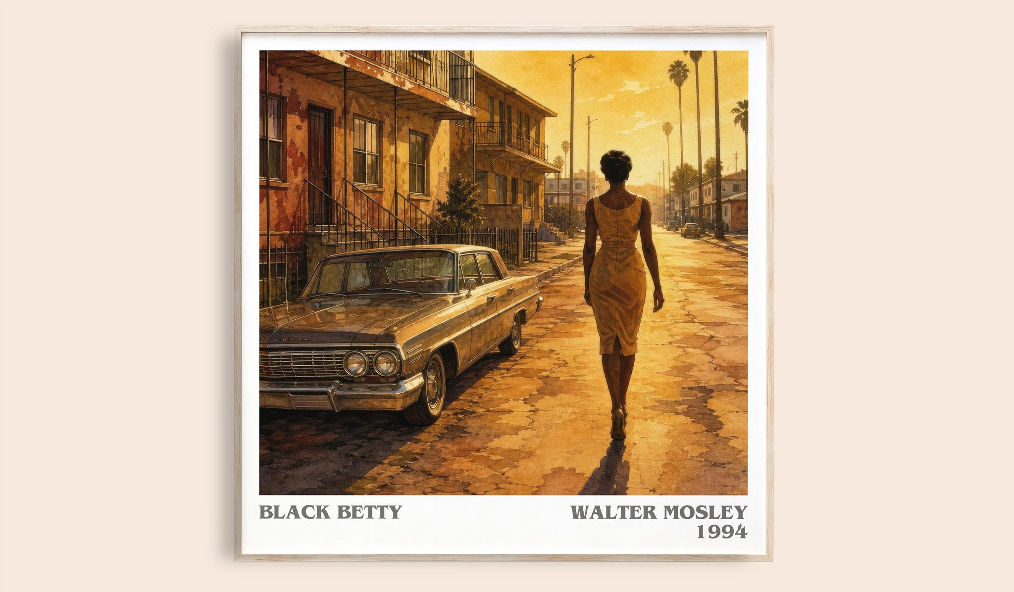 Black Betty Literary Art Print by Walter Mosley