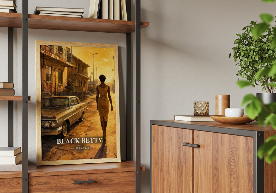 Black Betty book watercolour illustration paper finish options – matte satin gloss
