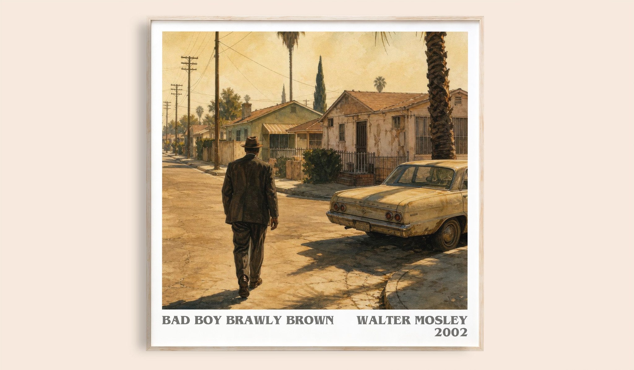 Bad Boy Brawly Brown Literary Art Print by Walter Mosley