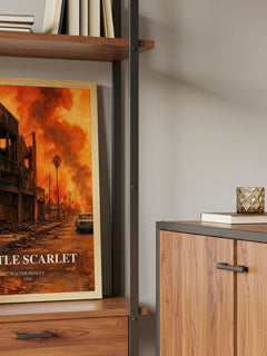Little Scarlet book watercolour illustration paper finish options – matte satin gloss