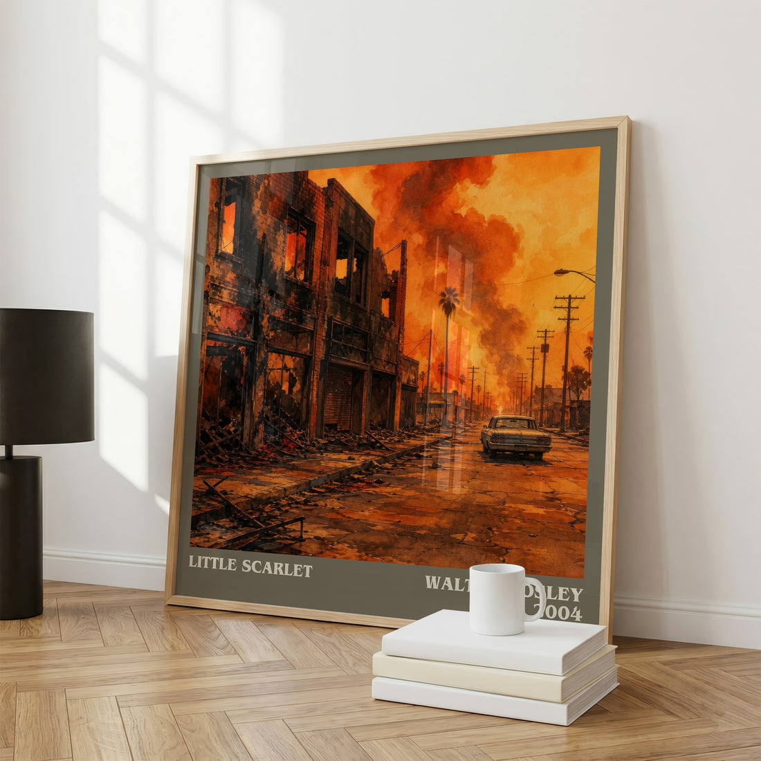 Little Scarlet literary print framed by window – literary home decor