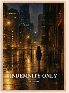 Indemnity Only Book Watercolour Illustration by Sara Paretsky – image 1