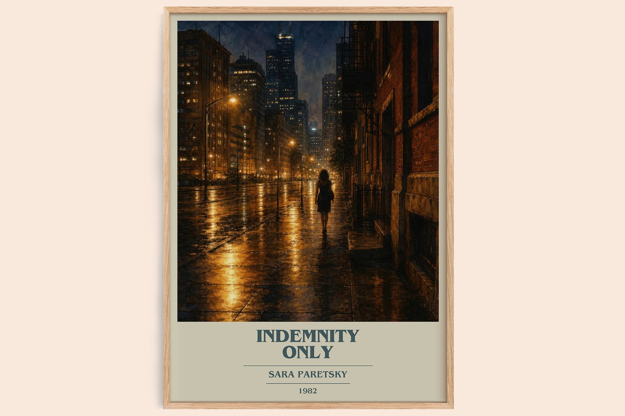 Indemnity Only Book Cover Poster by Sara Paretsky