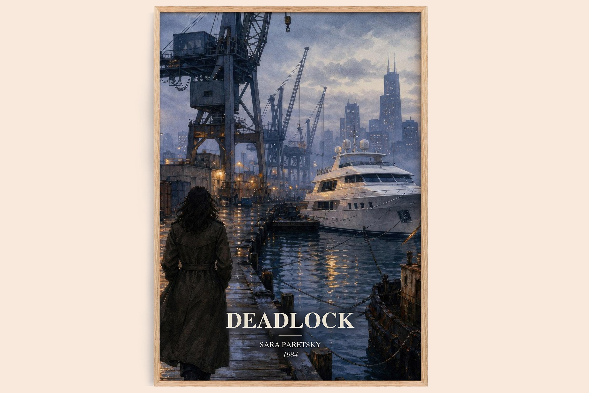 Deadlock Book Watercolour Illustration by Sara Paretsky